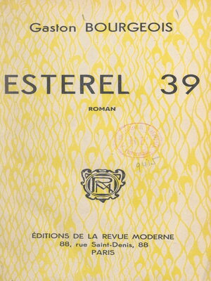 cover image of Esterel 39